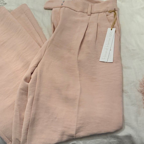 House of Harlow 1960 Blush Pink Wide Leg Pants set - Picture 3 of 5